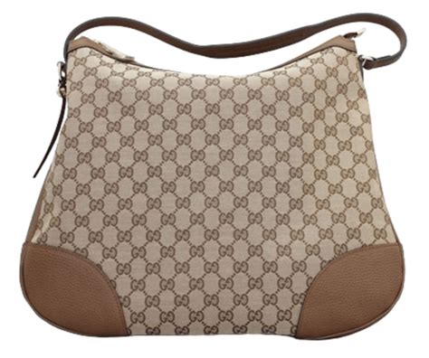 Gucci Hobo Beige and Brown Women's Shoulder Bag 449244 